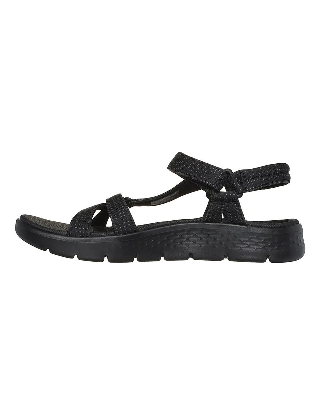Sandalias Skechers Flex Sandal Sublime negras de mujer