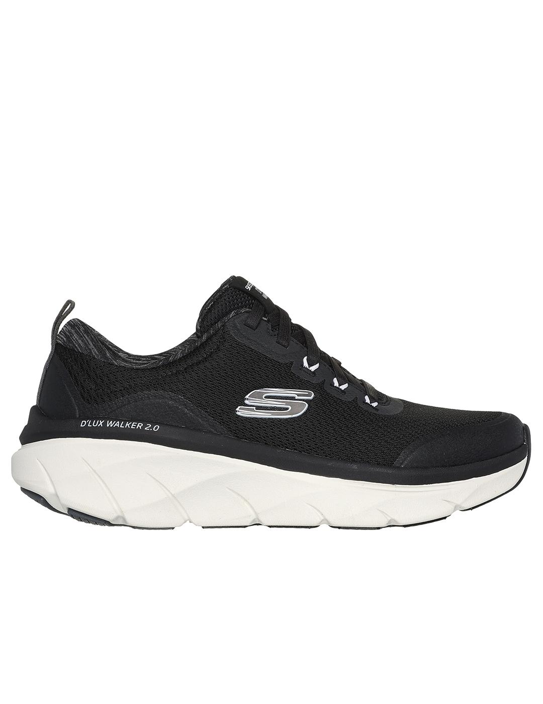Zapatillas Skechers D`Lux Walker 2.0 negras de mujer