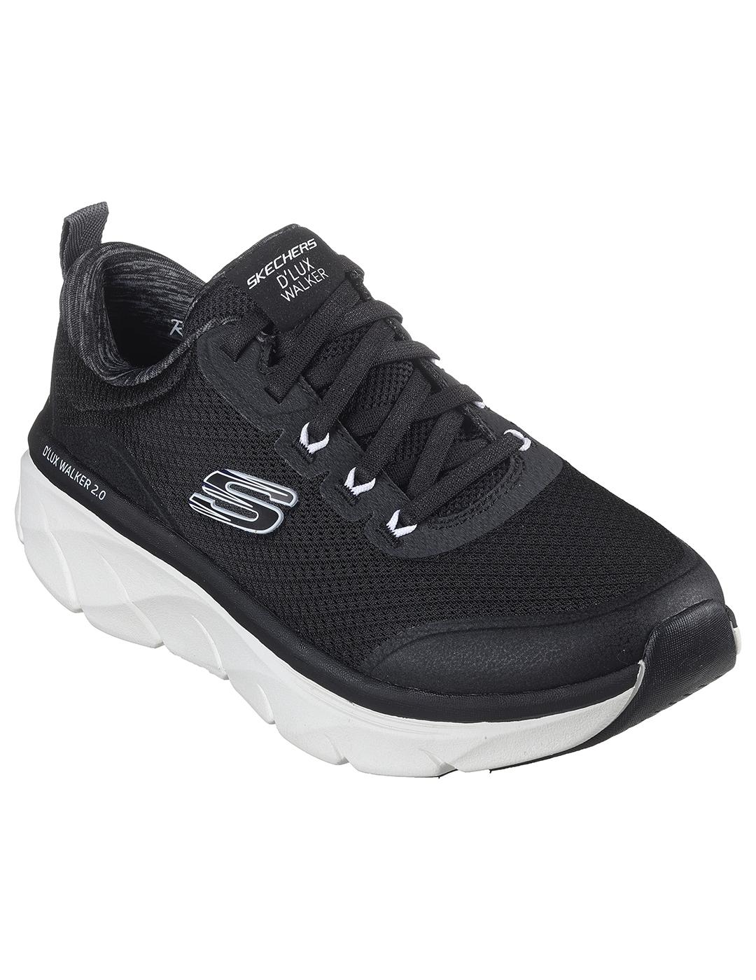 Zapatillas Skechers D`Lux Walker 2.0 negras de mujer