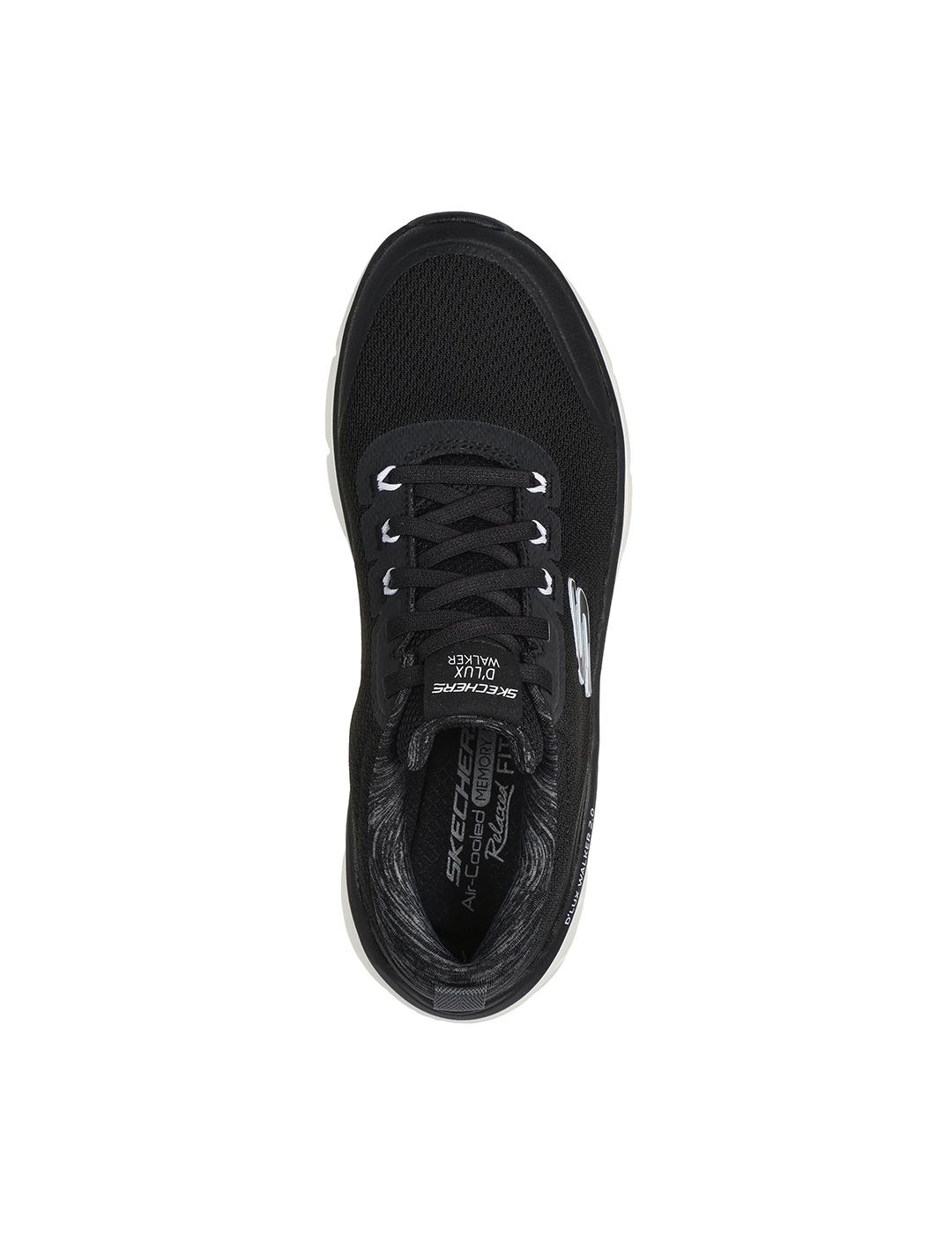 Zapatillas Skechers D`Lux Walker 2.0 negras de mujer