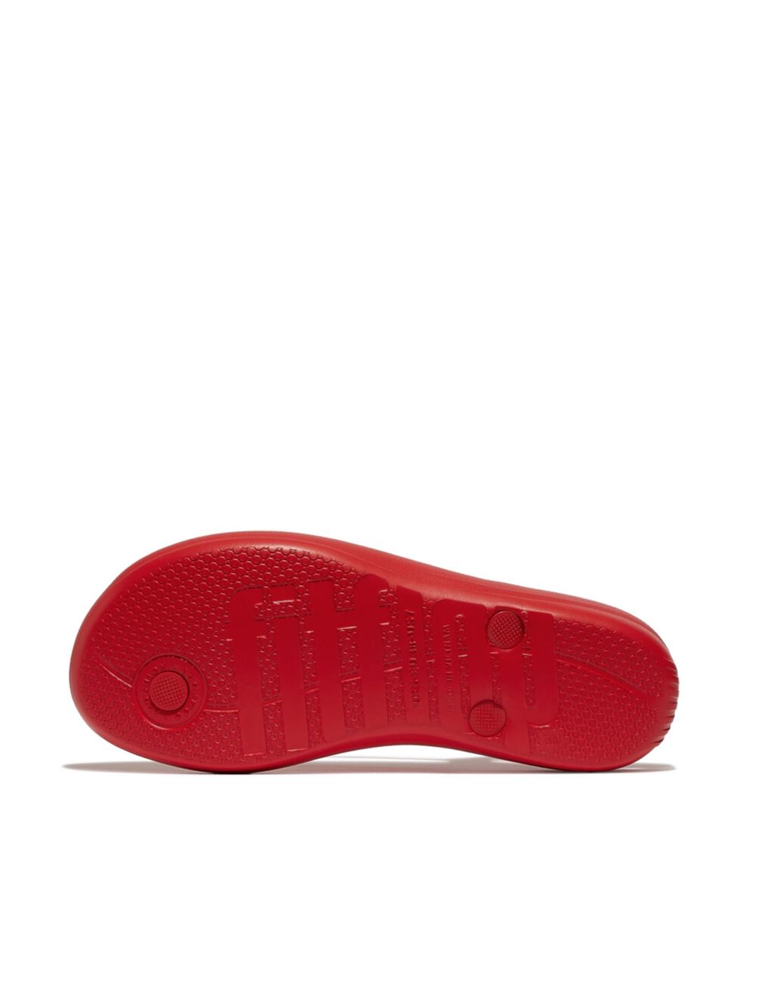 Sandalias Fitflop Iqushion Ergonomic rojas de mujer