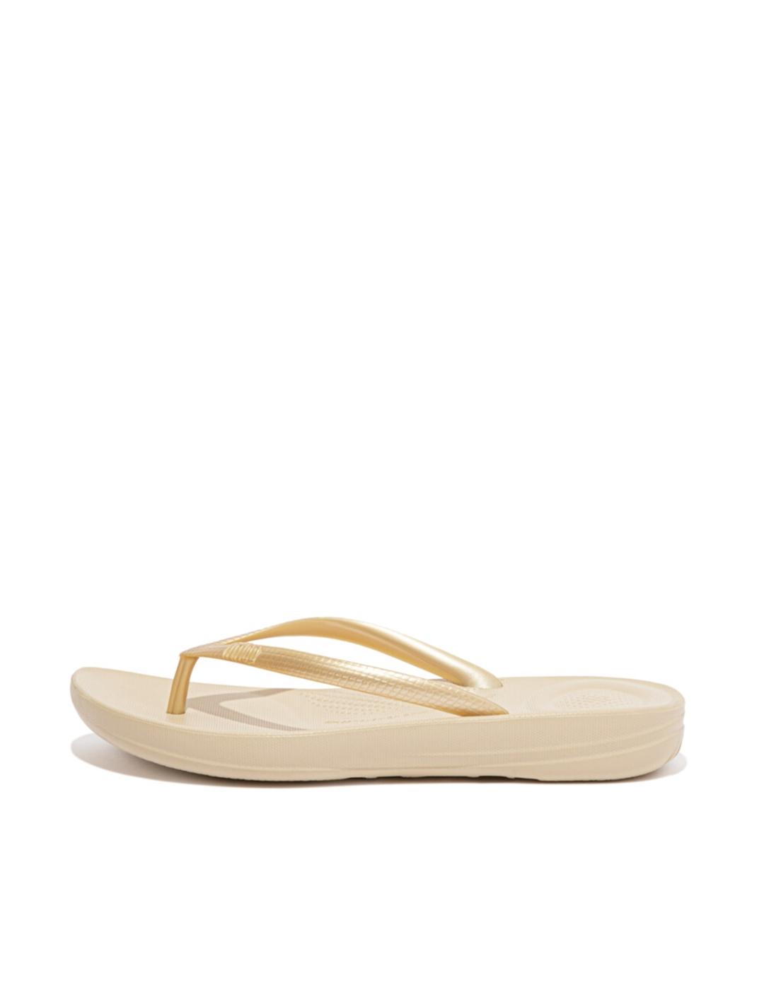 Sandalias Fitflop Iqushion Ergonomic gold de mujer