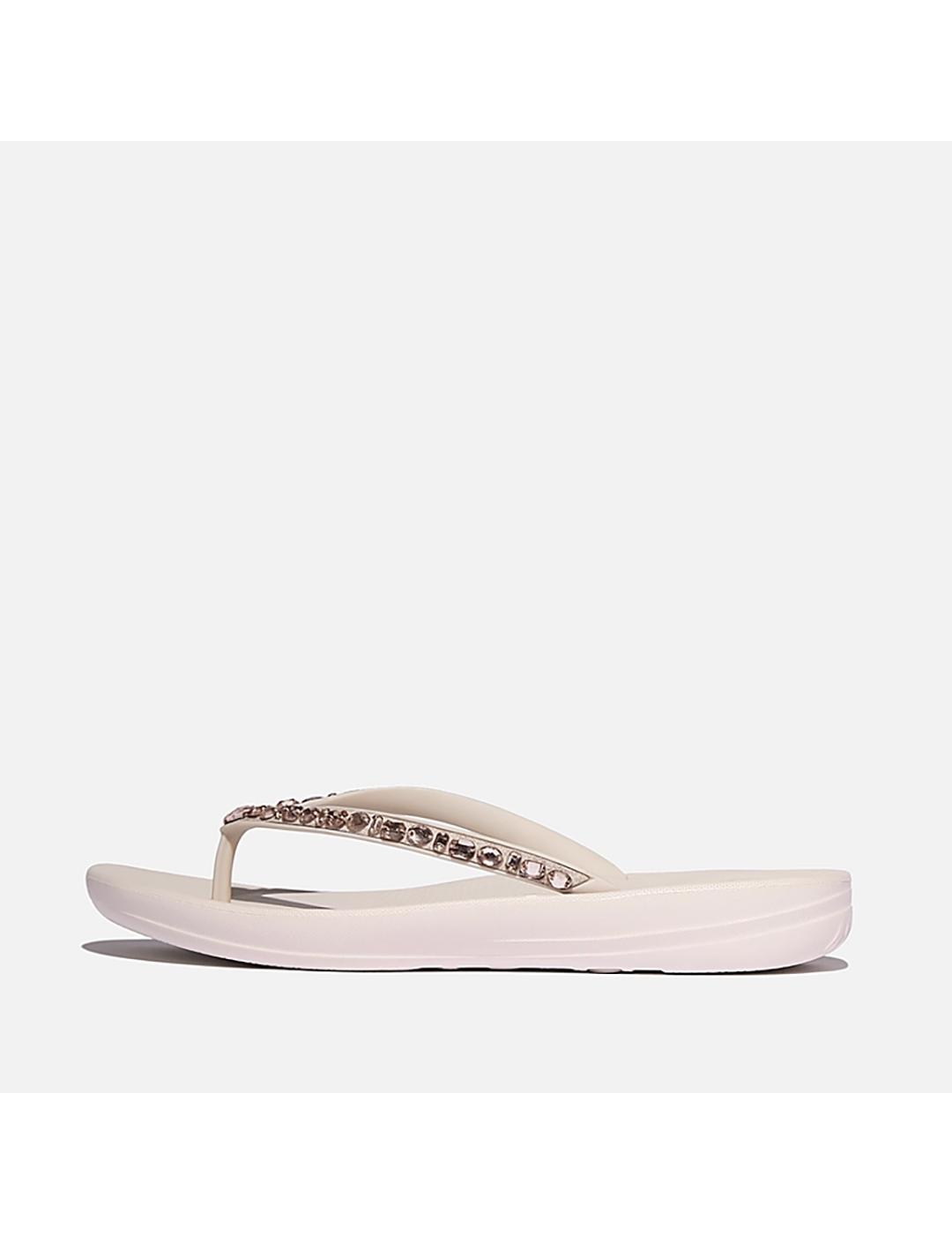 Sandalias FitFlop Iqushion Multi-Crystal Erg rosas de mujer