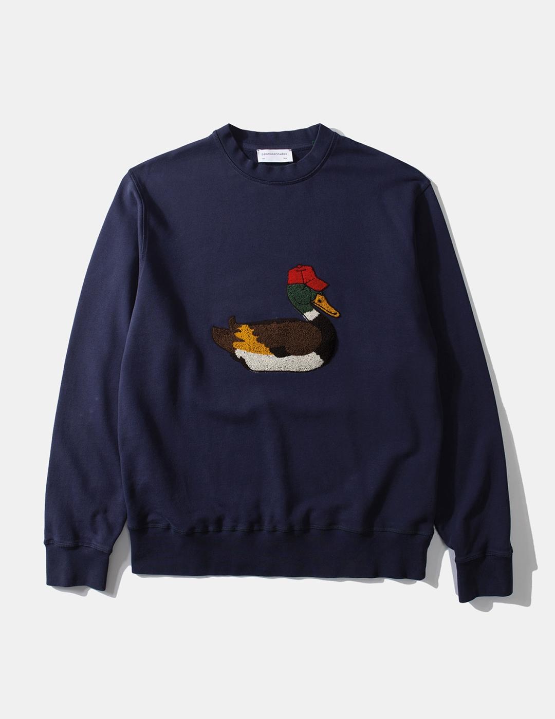 Sudadera Edmmond Duck Hunt azul marino de hombre