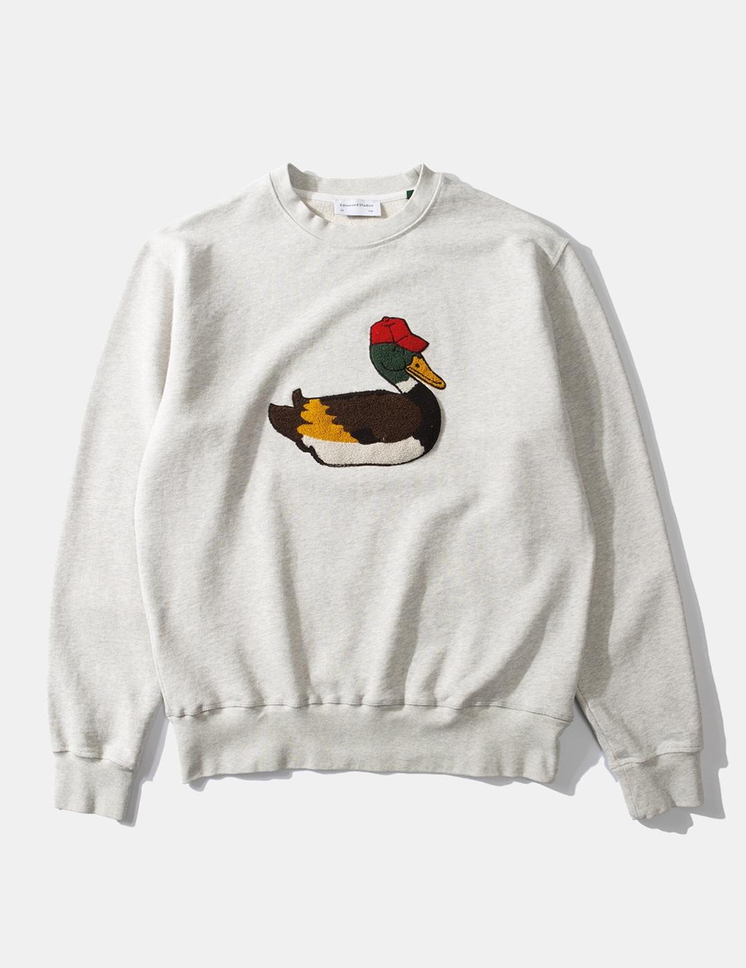 Sudadera Edmmond Duck Hunt gris claro de hombre