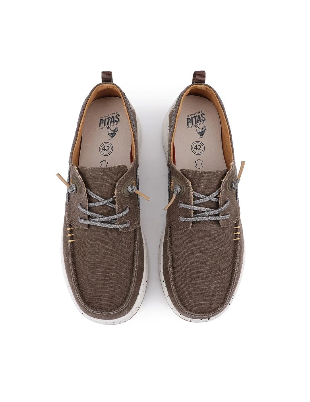 Zapatillas Walk In Pitas Byron Taupe de hombre