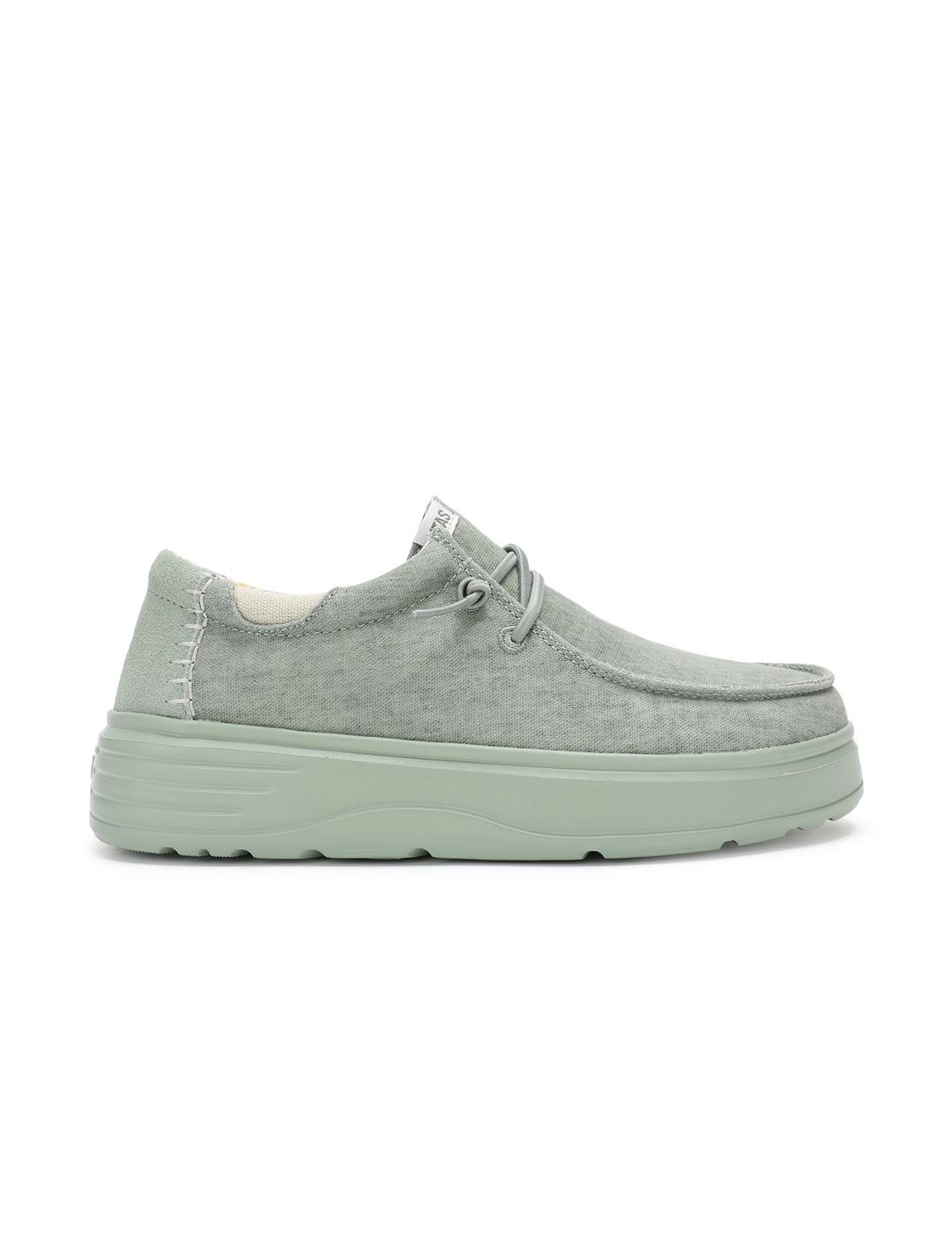 Zapatillas Walk In Pitas Daisy Verde de mujer