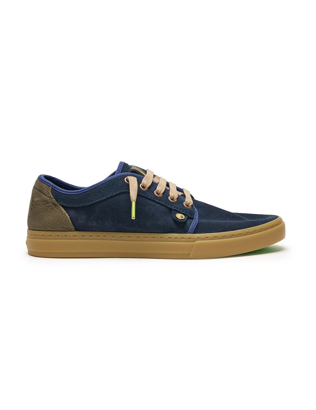 Zapatillas Satorisan Heisei suede azul marino de hombre