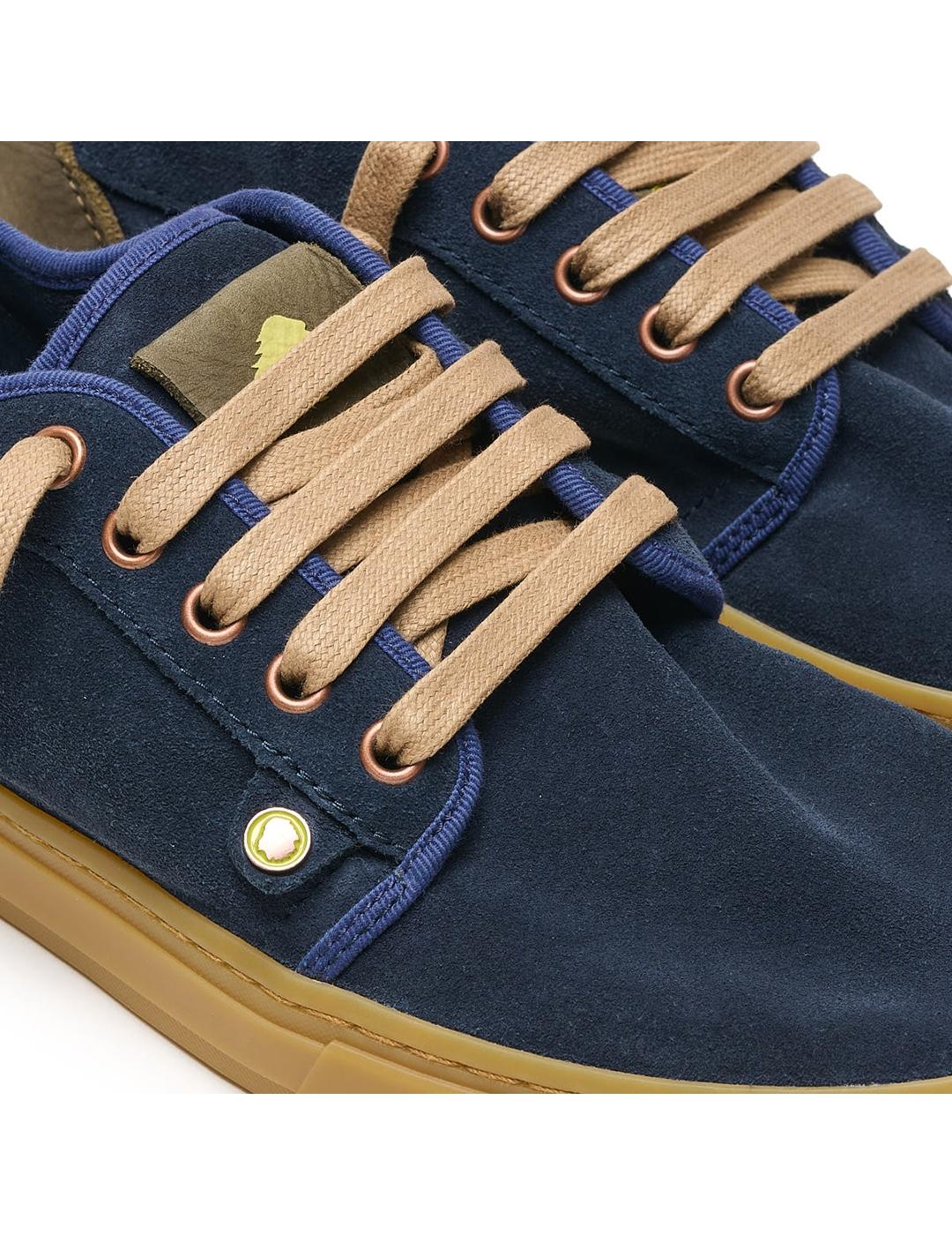 Zapatillas Satorisan Heisei suede azul marino de hombre