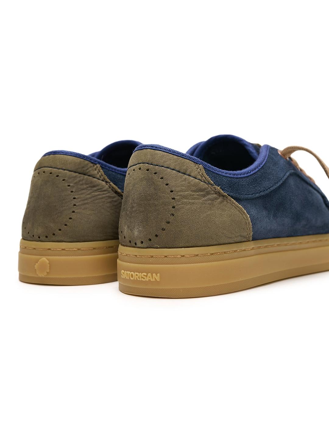 Zapatillas Satorisan Heisei suede azul marino de hombre