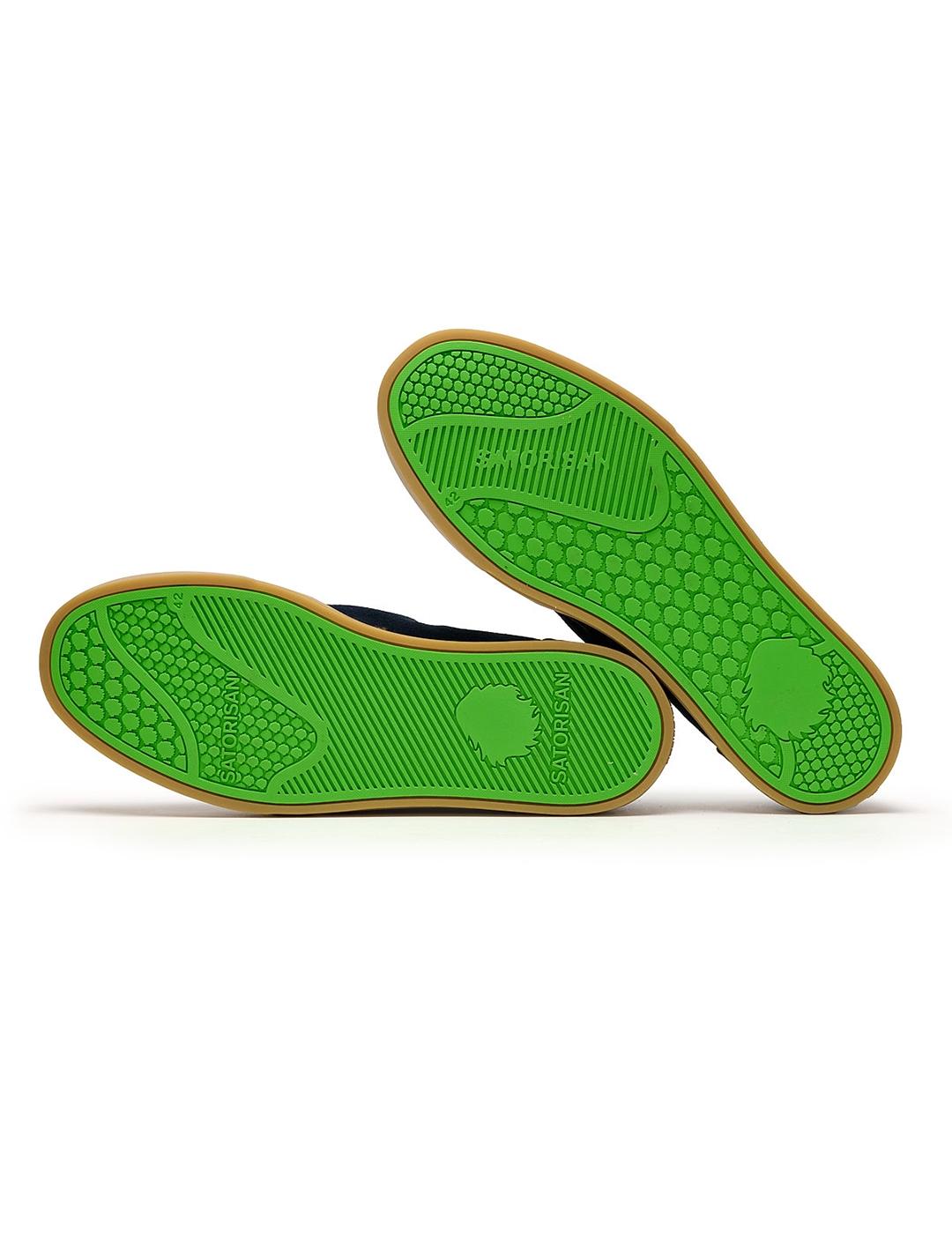 Zapatillas Satorisan Heisei suede azul marino de hombre