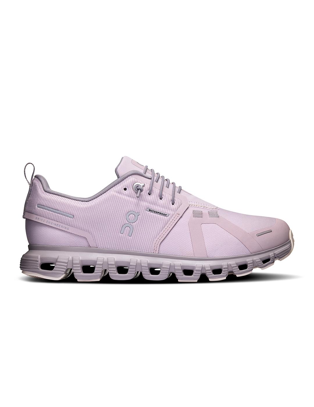 Zapatillas On Running Cloud 6 Waterproof malva de mujer