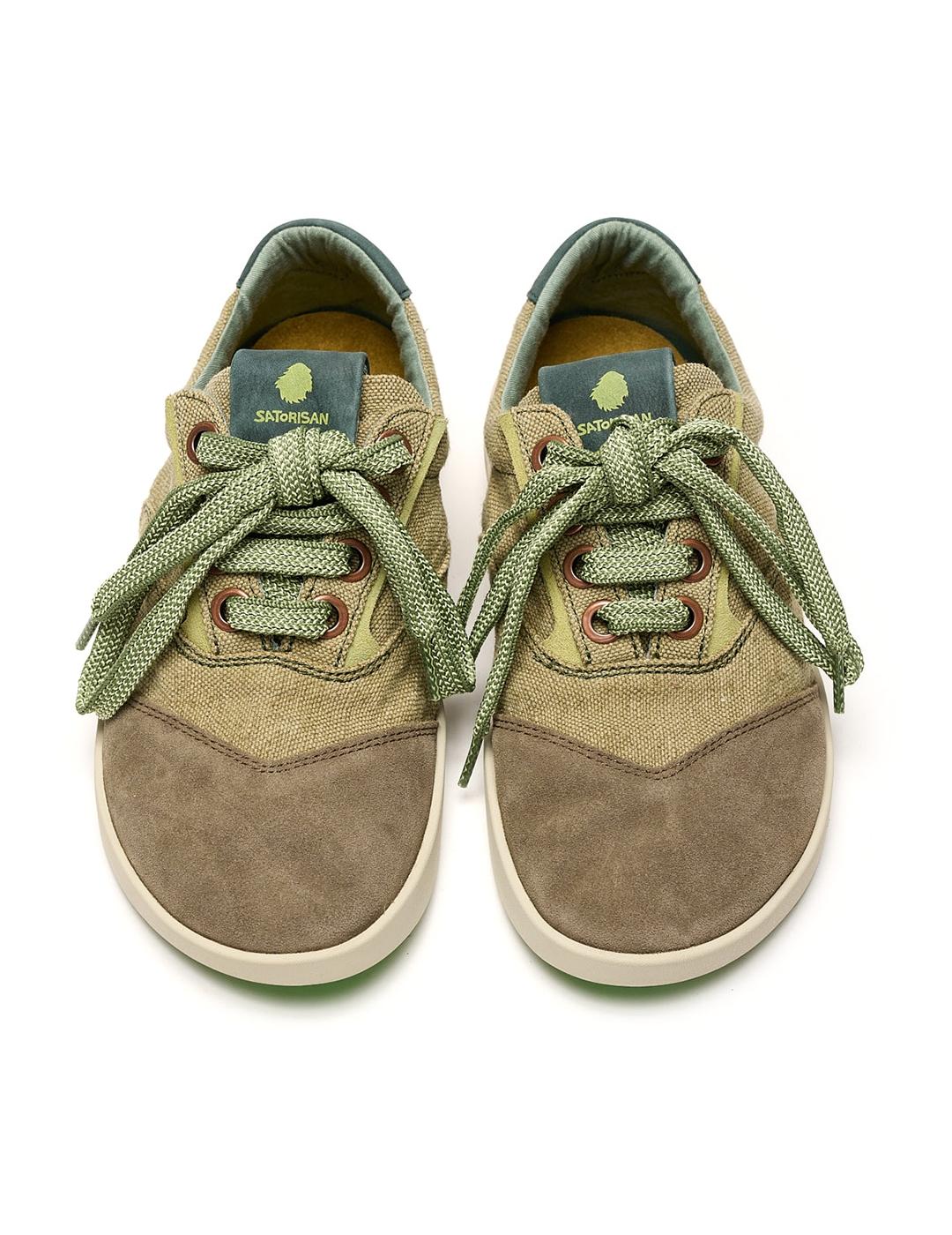 Zapatillas Satorisan Hatko vintage verde de hombre