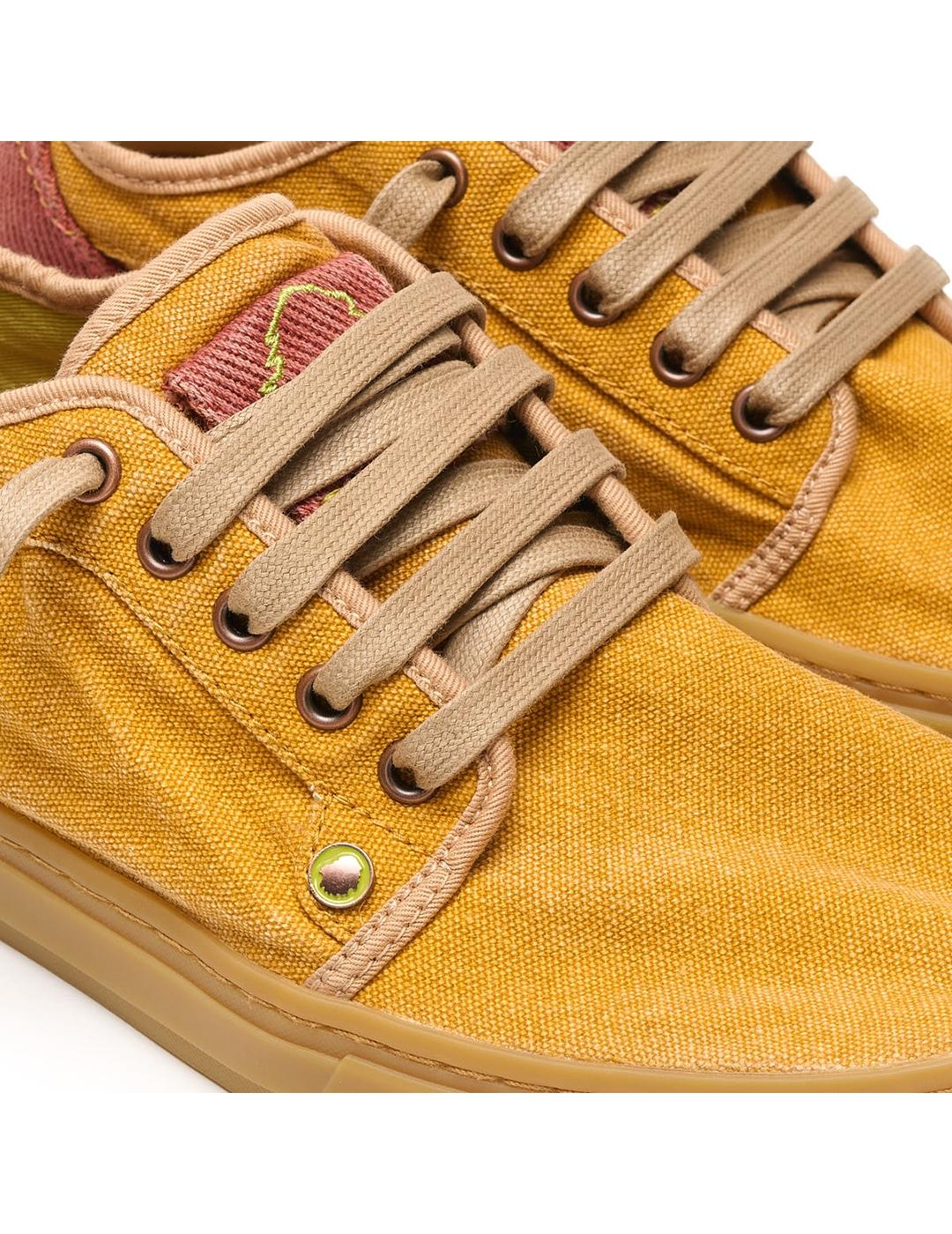 Zapatillas Satorisan Heisei Gaia Terra 2 mostaza de mujer y