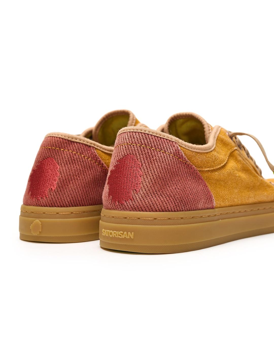 Zapatillas Satorisan Heisei Gaia Terra 2 mostaza de mujer y