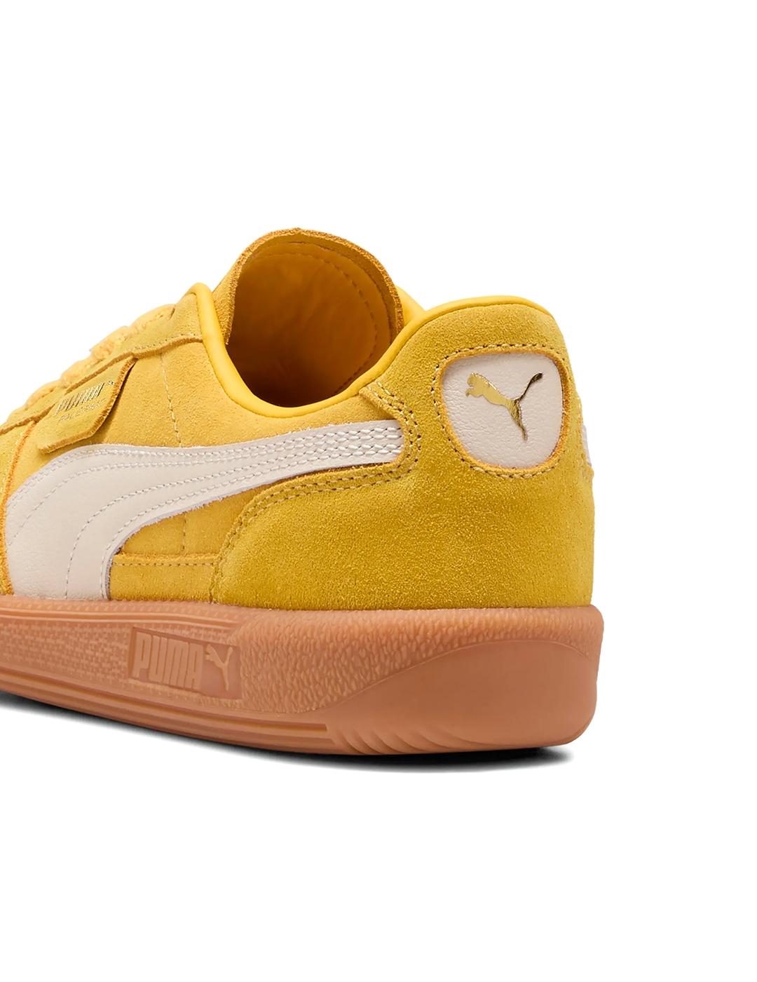 Zapatillas Puma Palermo ante amarillas de mujer y hombre