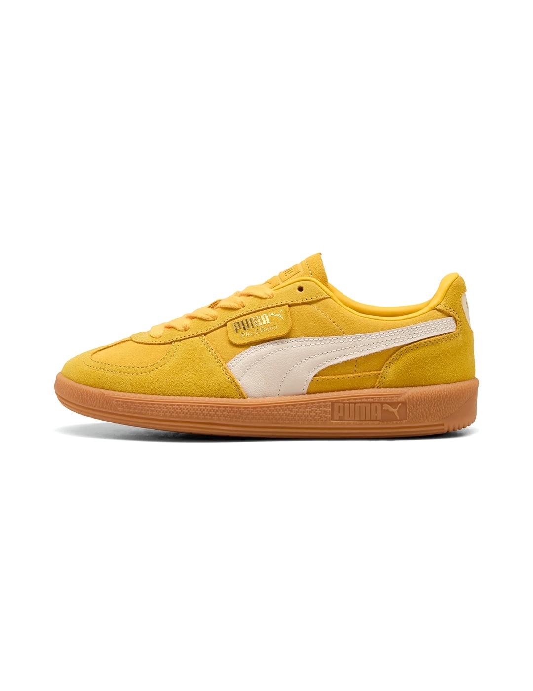 Zapatillas Puma Palermo ante amarillas de mujer y hombre