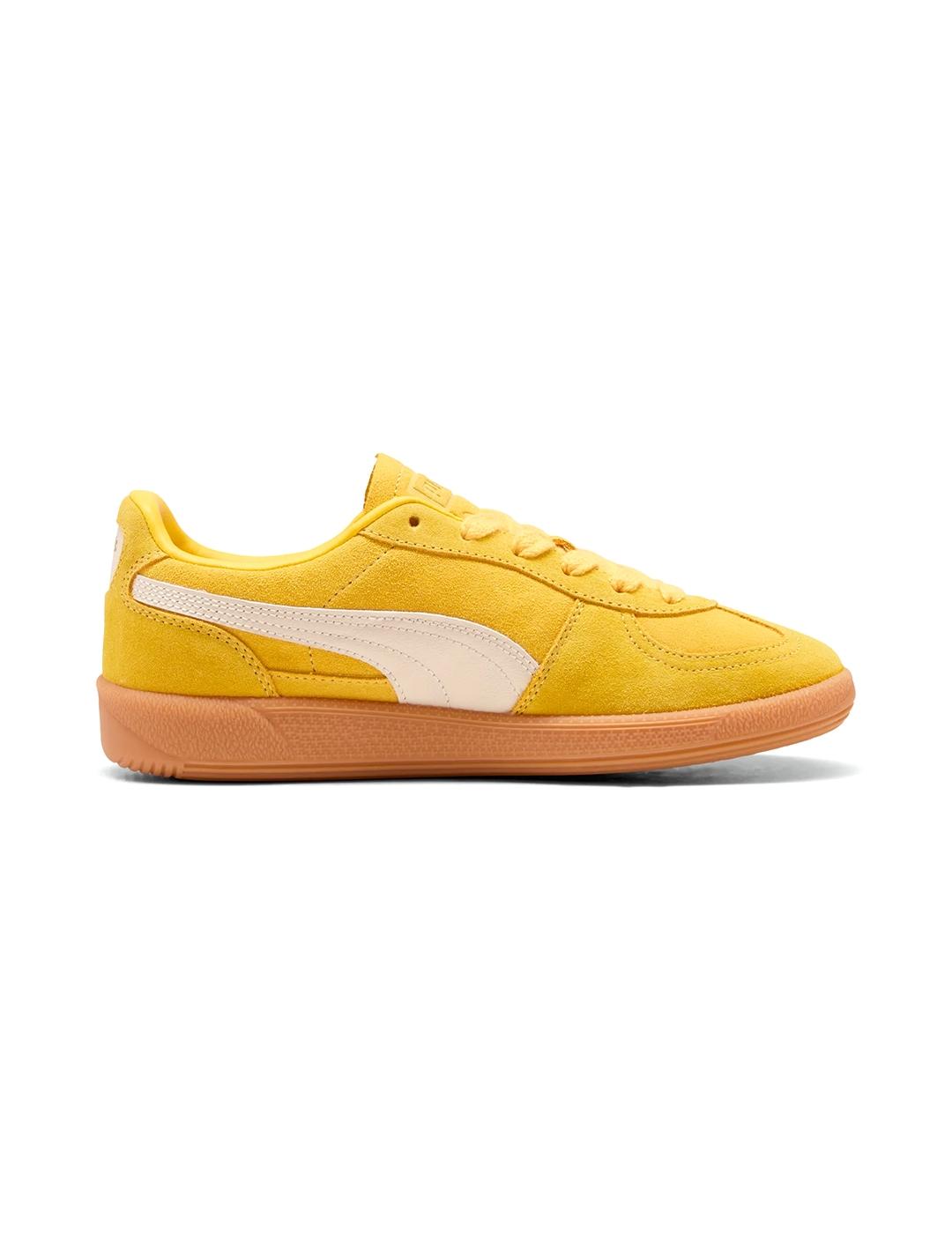 Zapatillas Puma Palermo ante amarillas de mujer y hombre