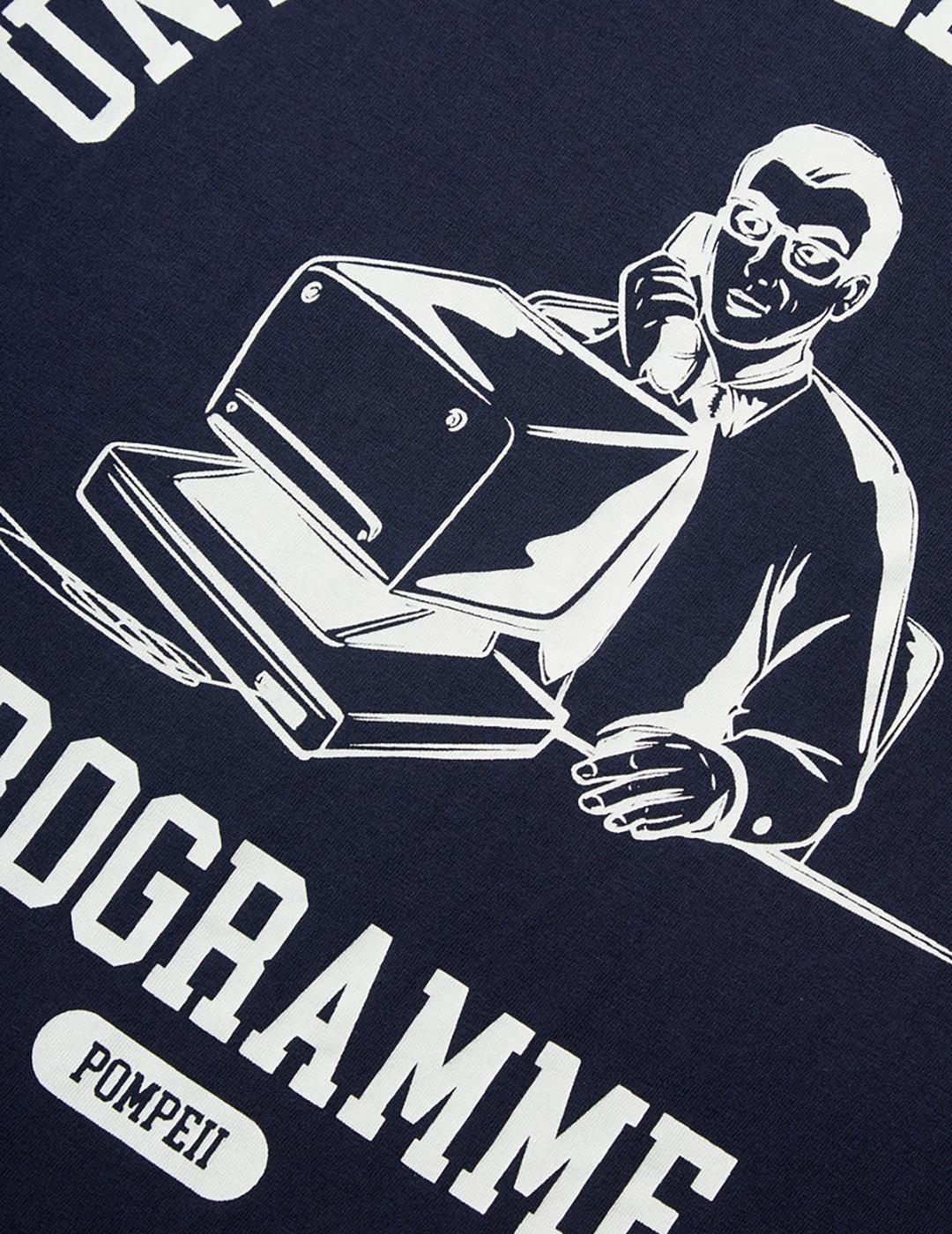 Camiseta Pompeii Programme azul marino de hombre