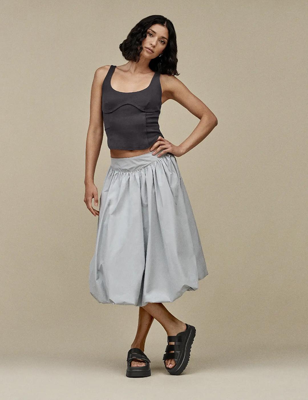 Sandalias UGG GoldenGlow Slide negras de mujer