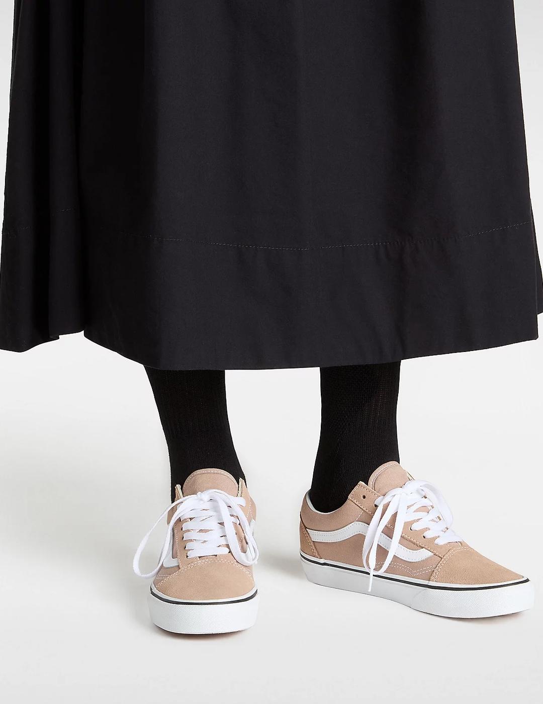 Zapatillas Vans Old Skool beige de mujer