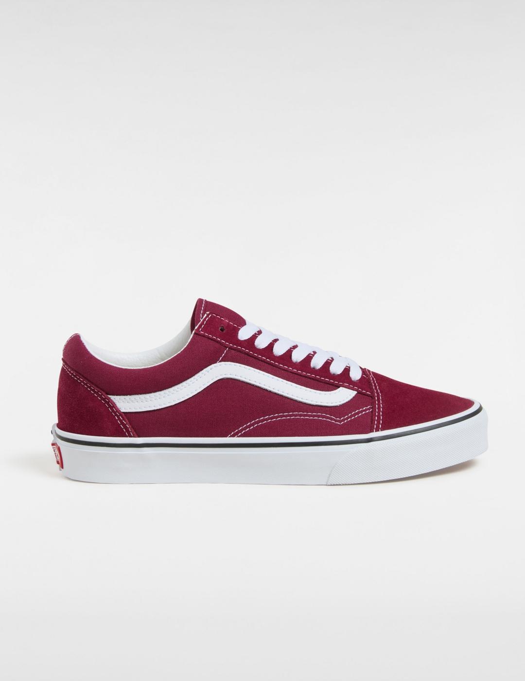 Zapatillas Vans Old Skool granates de hombre