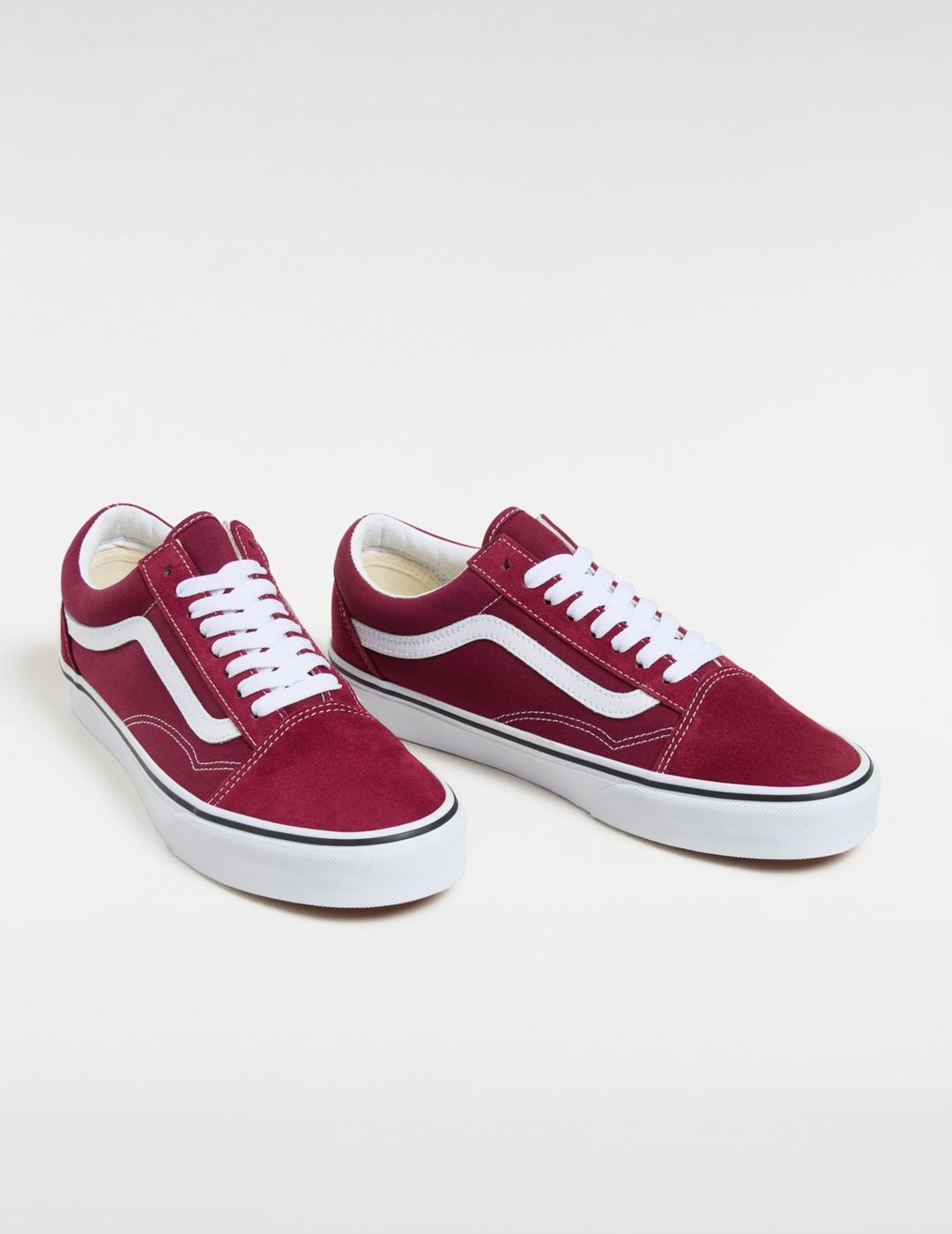 Zapatillas Vans Old Skool granates de hombre