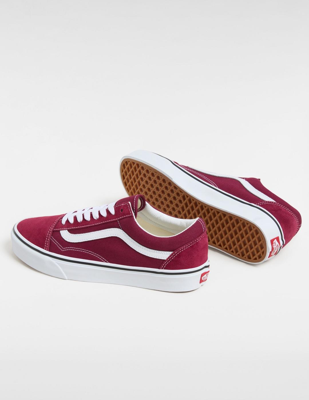 Zapatillas Vans Old Skool granates de hombre