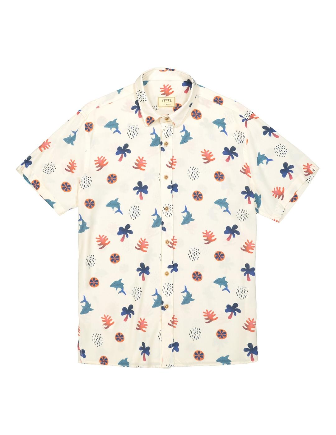 Camisa Tiwel Colima Off White de hombre