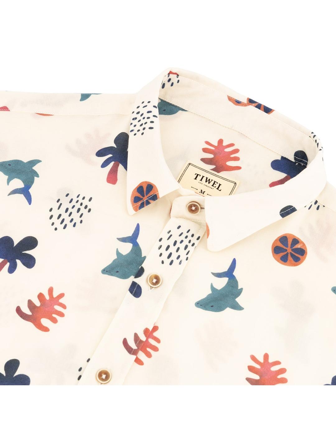 Camisa Tiwel Colima Off White de hombre