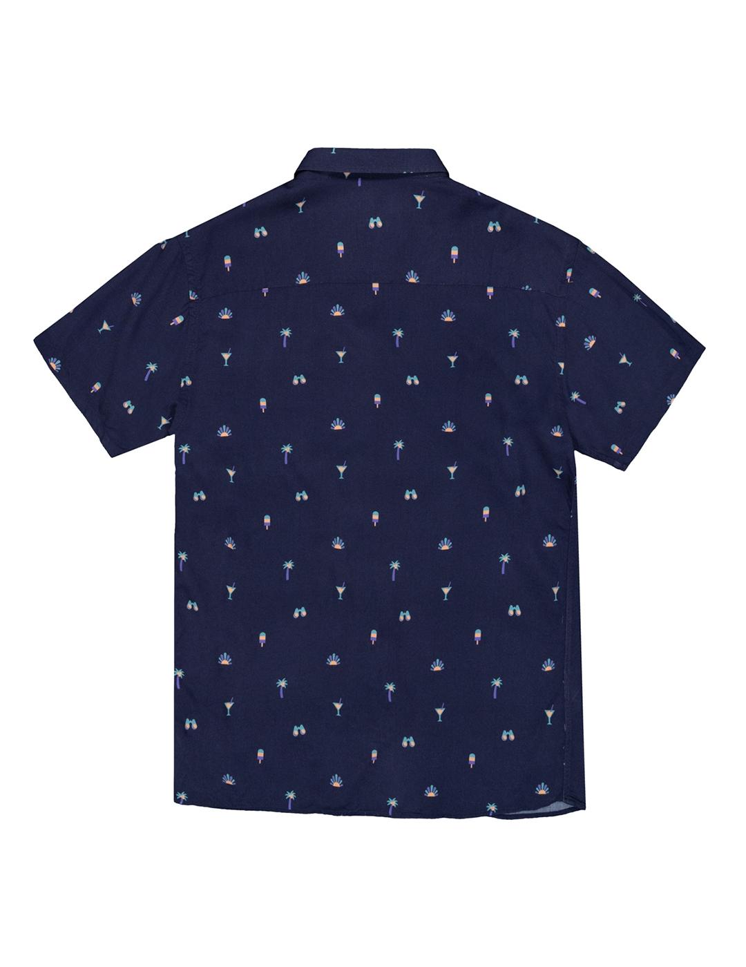 Camisa Tiwel Montecarlo azul marino de hombre