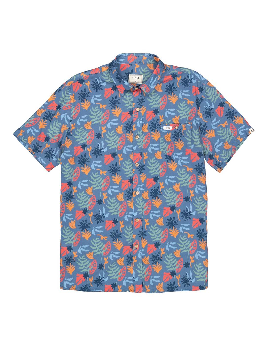 Camisa Tiwel Pensacola azul de hombre