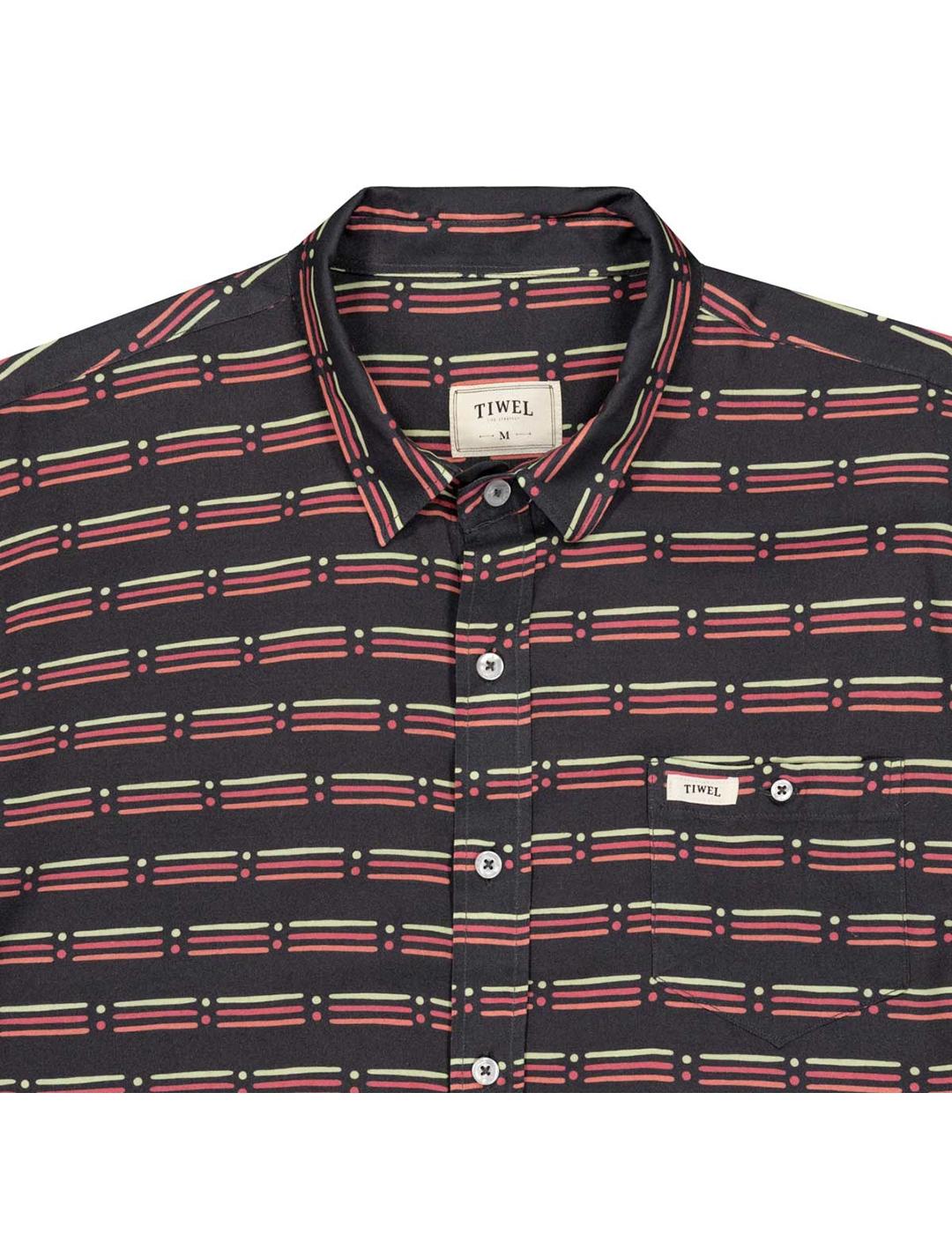 Camisa Tiwel Zion negra multi de hombre
