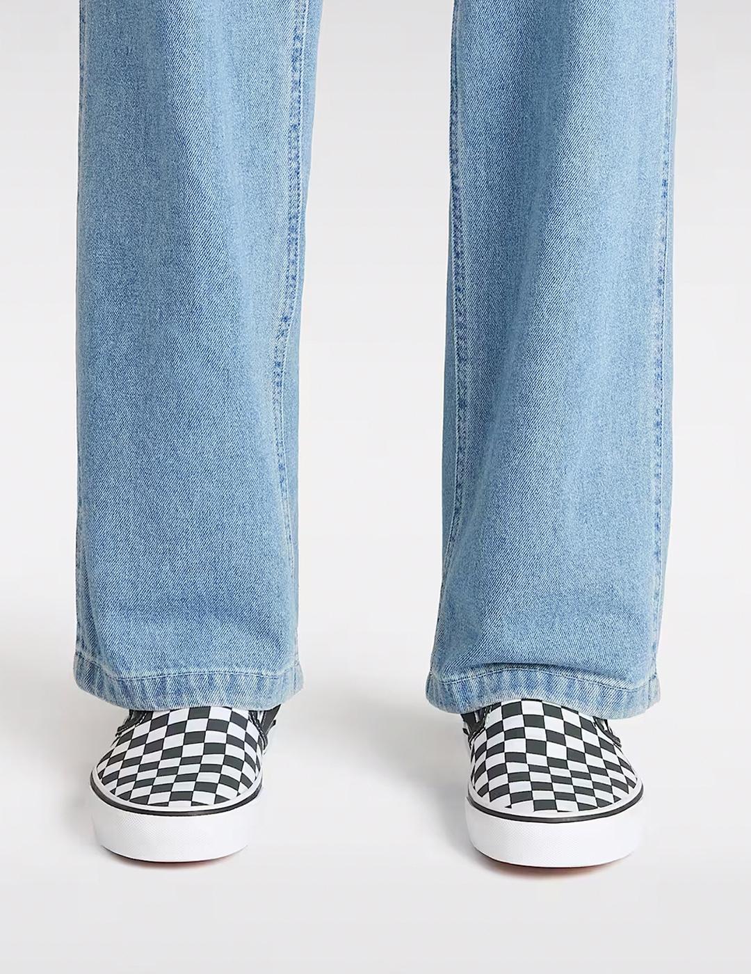 Zapatillas Vans Slip-On Check verde oscuro blanco de hombre