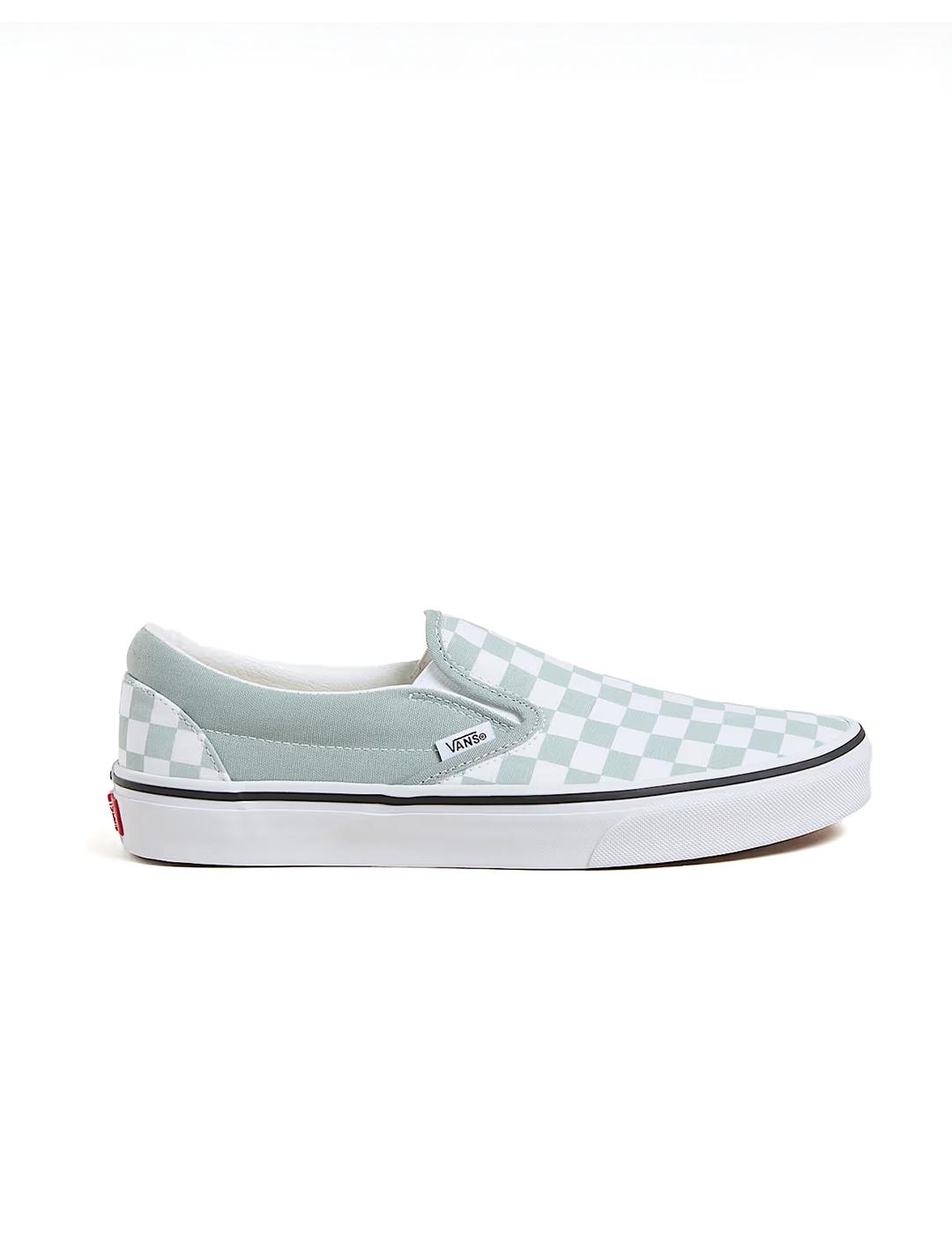 Zapatillas Vans Slip-On Check granate blanca de hombre