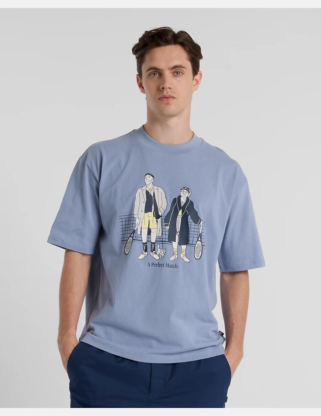 Camiseta New Balance Perfect Match Tennis azul de hombre