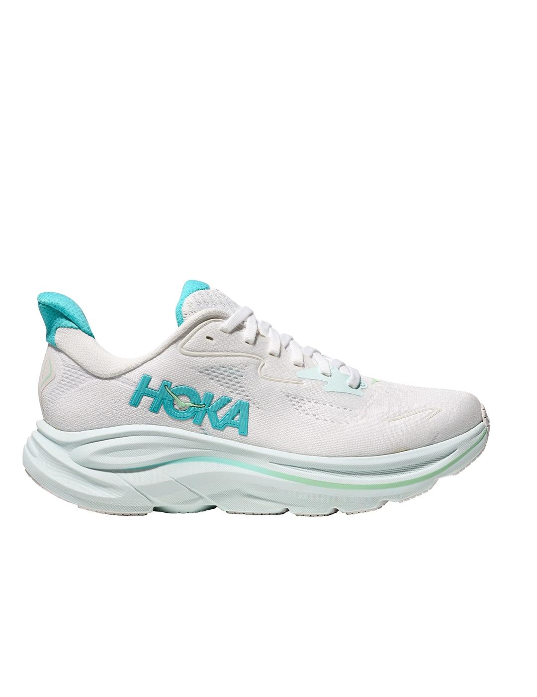 Zapatillas Hoka Clifton 10 negra blanca de mujer