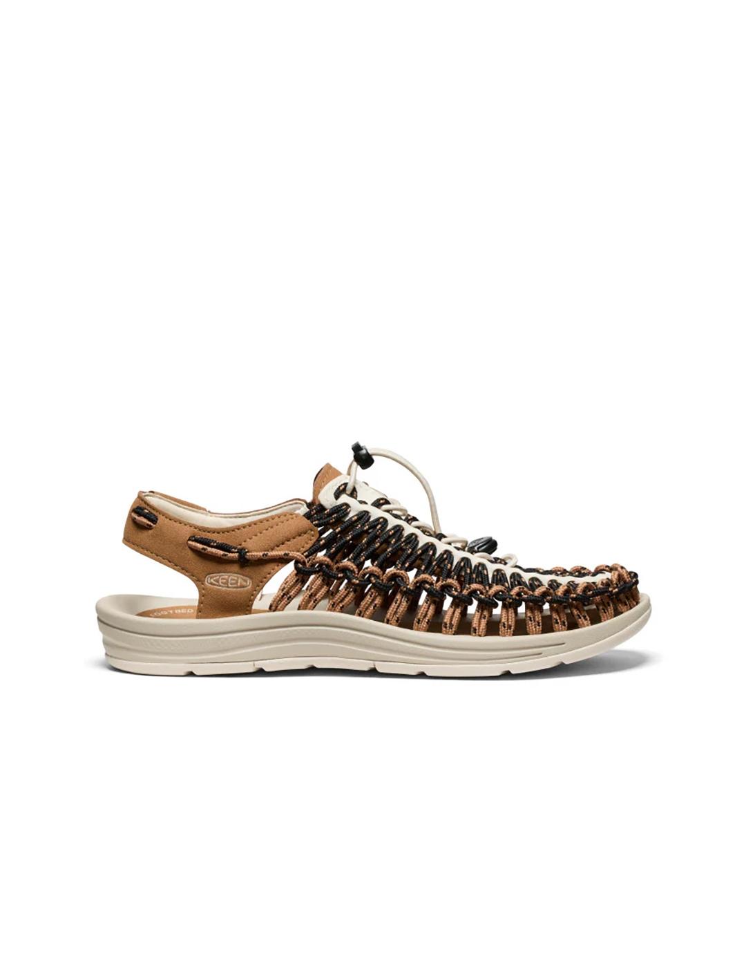 Sandalias Keen Uneek negra camel de hombre