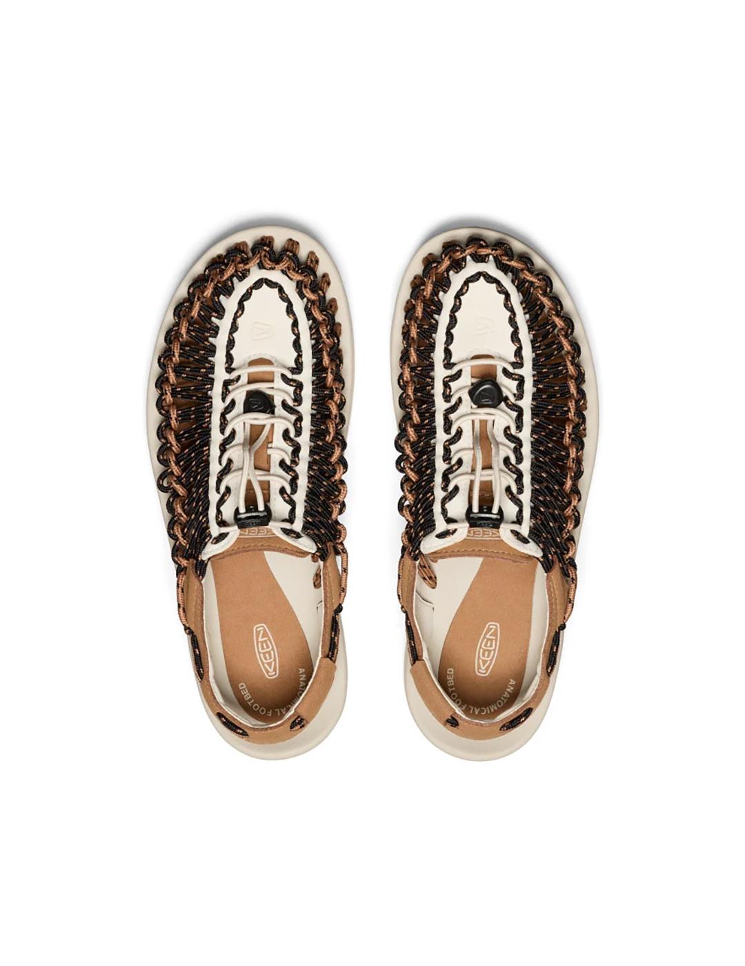 Sandalias Keen Uneek negra camel de hombre