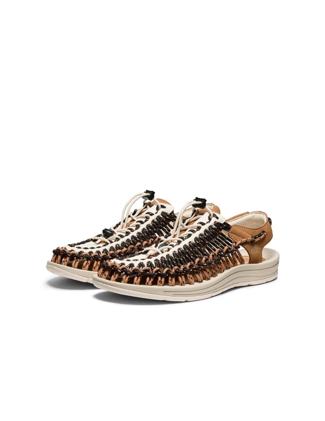 Sandalias Keen Uneek negra camel de hombre