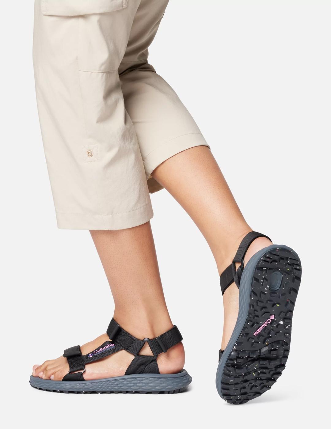 Sandalias Columbia Konos Globetrot negras de mujer