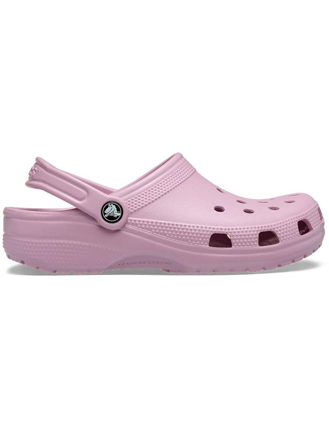 Zuecos Crocs Classic rosas de mujer