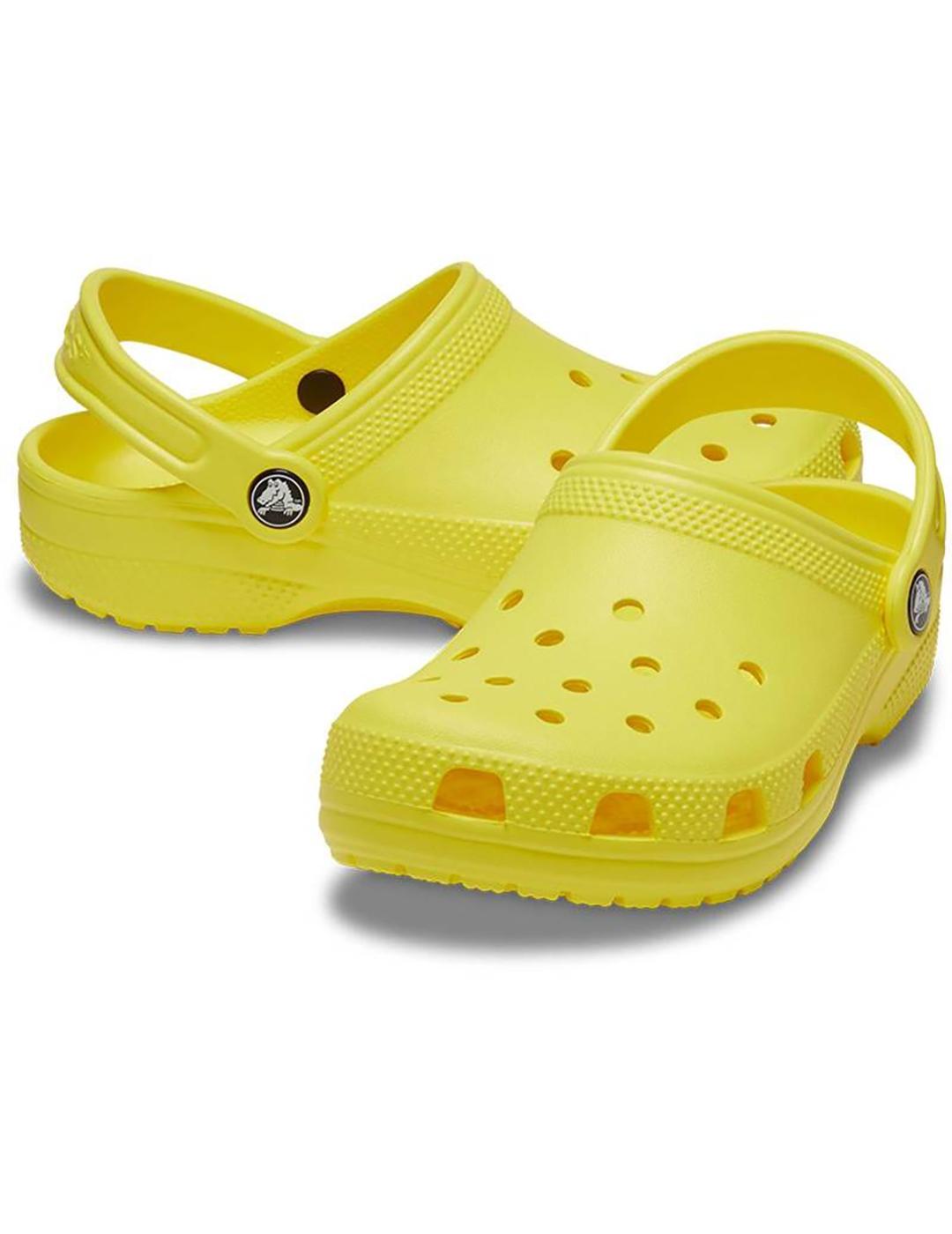 Zuecos Crocs Classic Clog T amarillo de niño