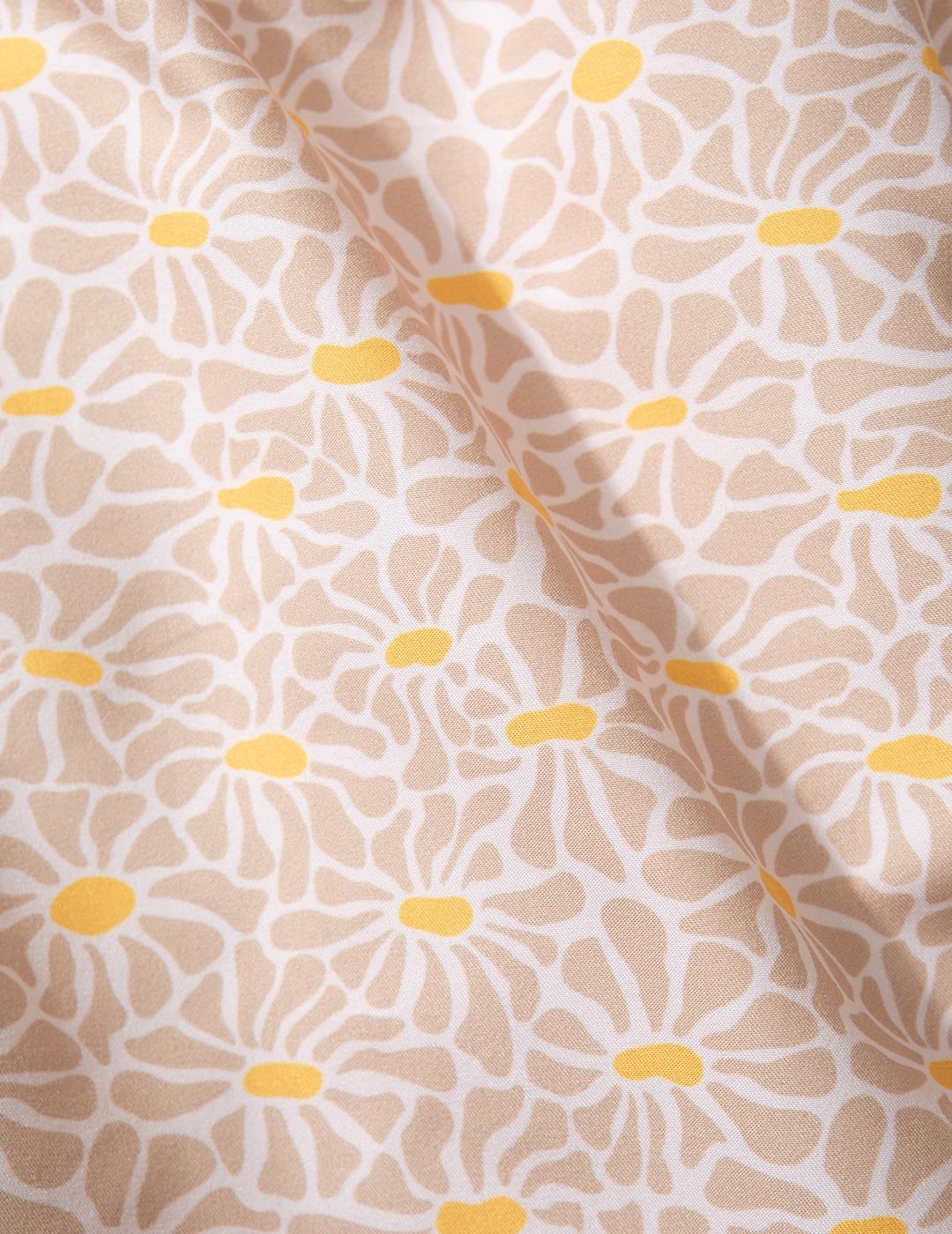 Bañador Edmmond Wild Flowers beige de hombre