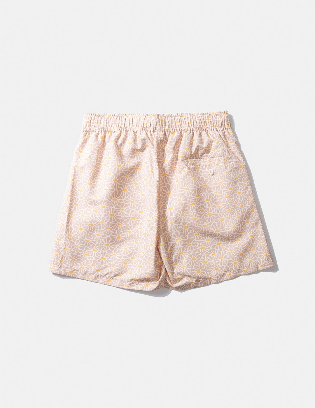 Bañador Edmmond Wild Flowers beige de hombre