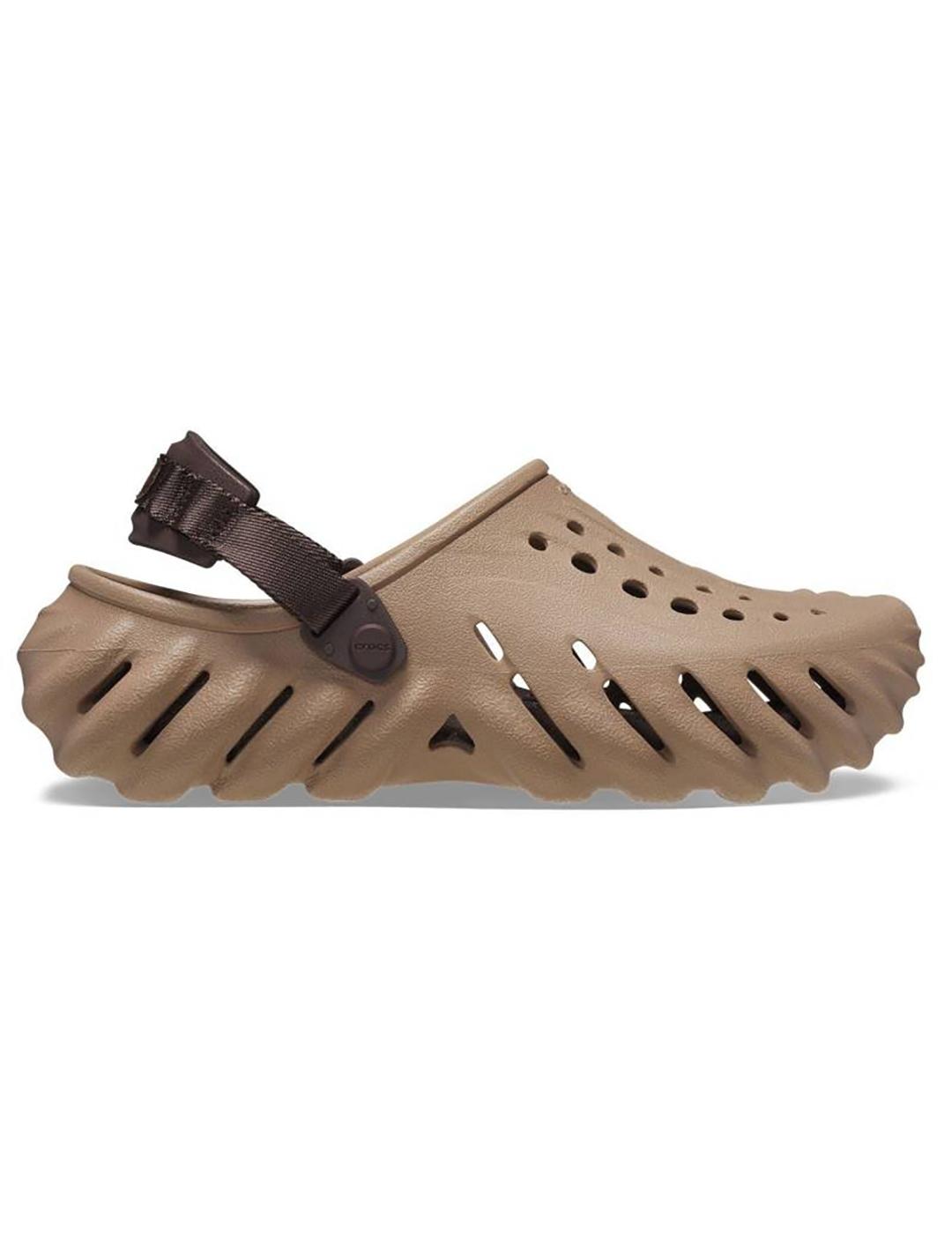Zuecos Crocs Echo Clog marrón de hombre