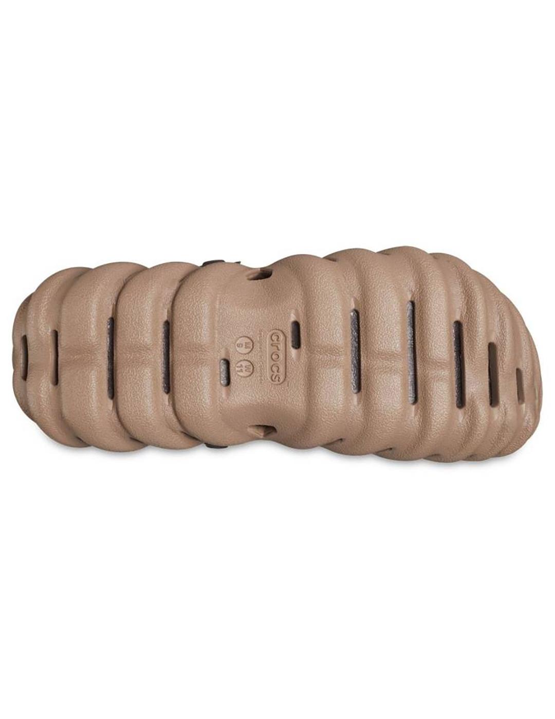 Zuecos Crocs Echo Clog marrón de hombre