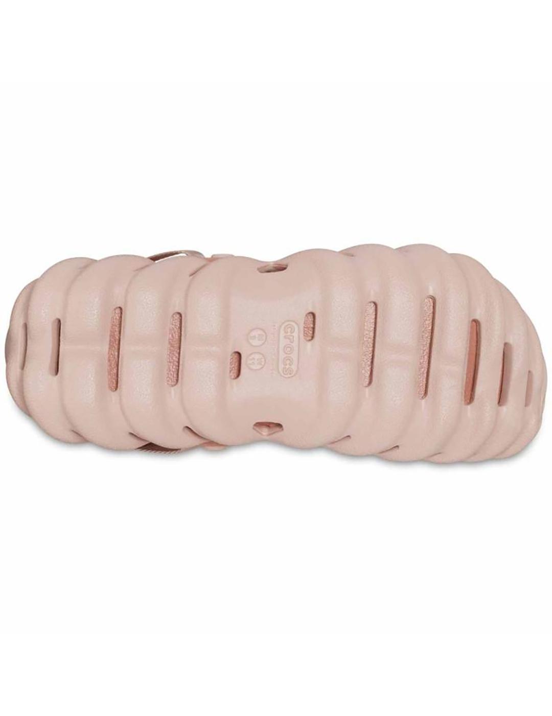 Zuecos Crocs Echo Clog rosas de mujer