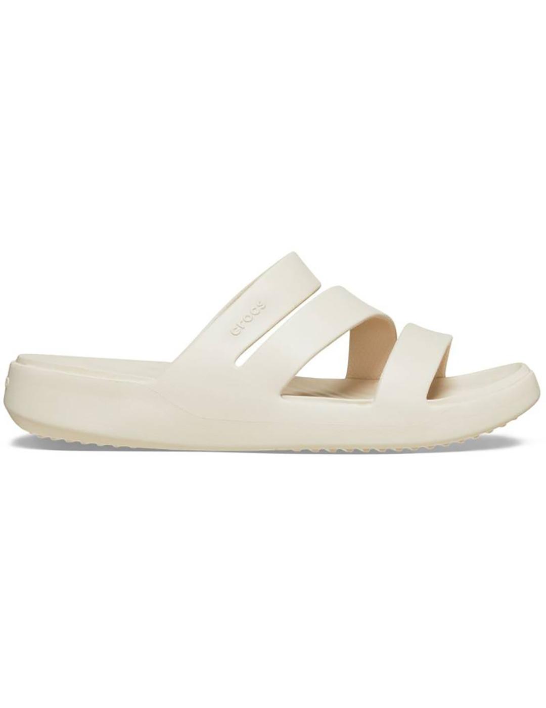 Sandalias Crocs Getaway Strappy crudo de mujer