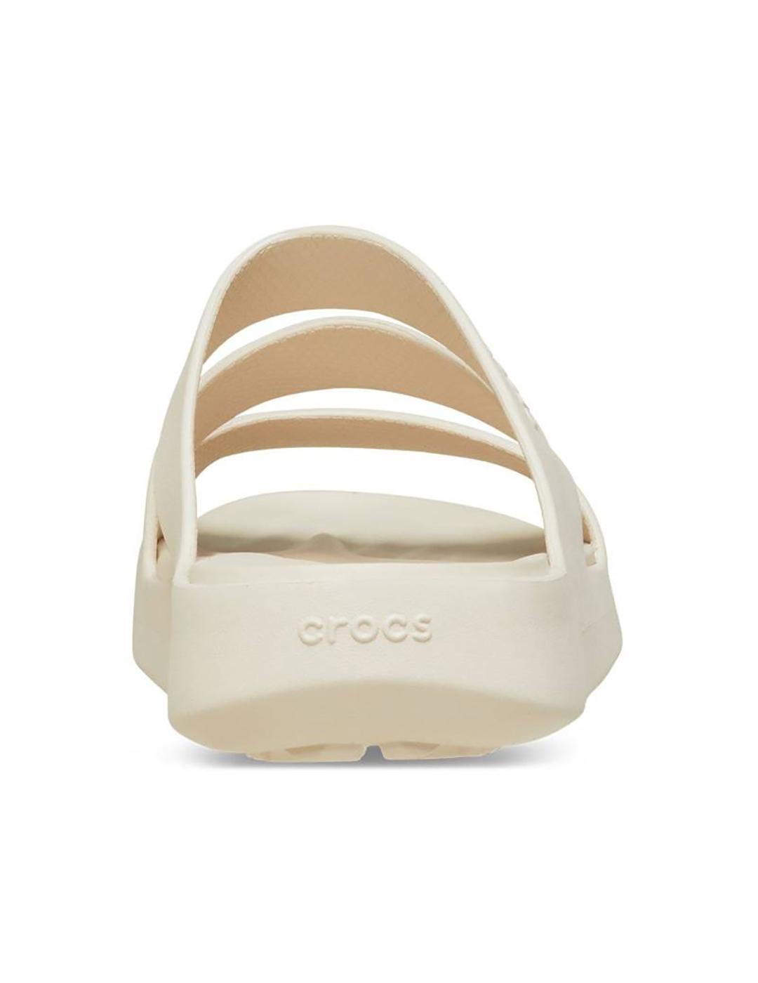 Sandalias Crocs Getaway Strappy crudo de mujer